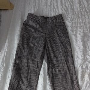 Dynamite Women's Black and Gray Patterned  Dress Pants